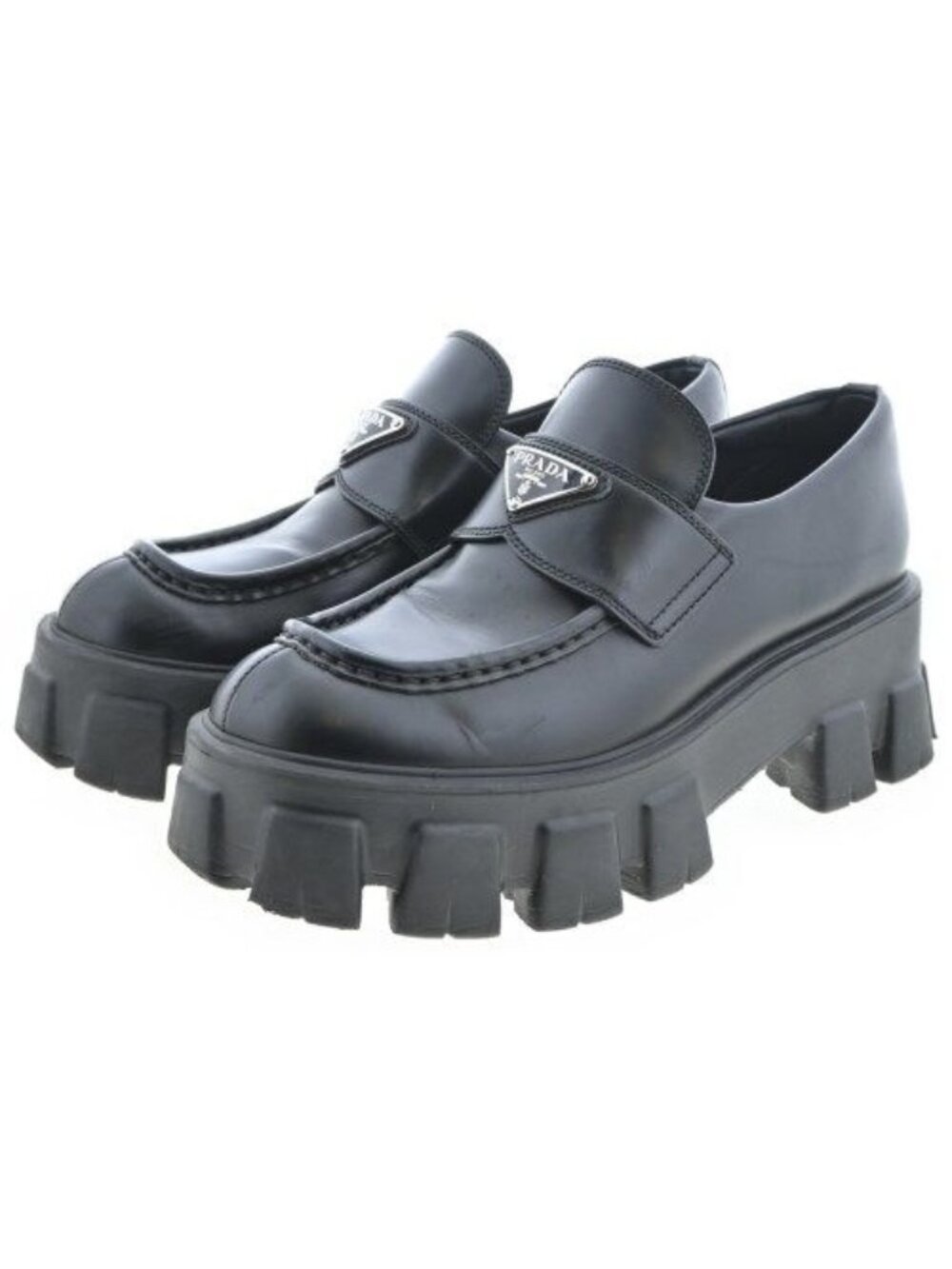 Prada Monolith Loafers Dress Shoes